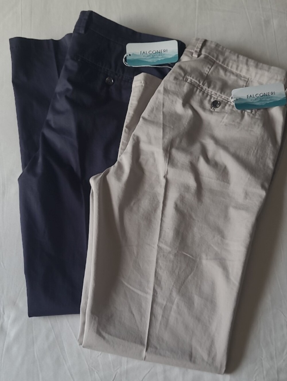 Set of 2 Straight-Fit Chino Pants. Light Gray & Navy Both 38X32. NWT. - Picture 14 of 16